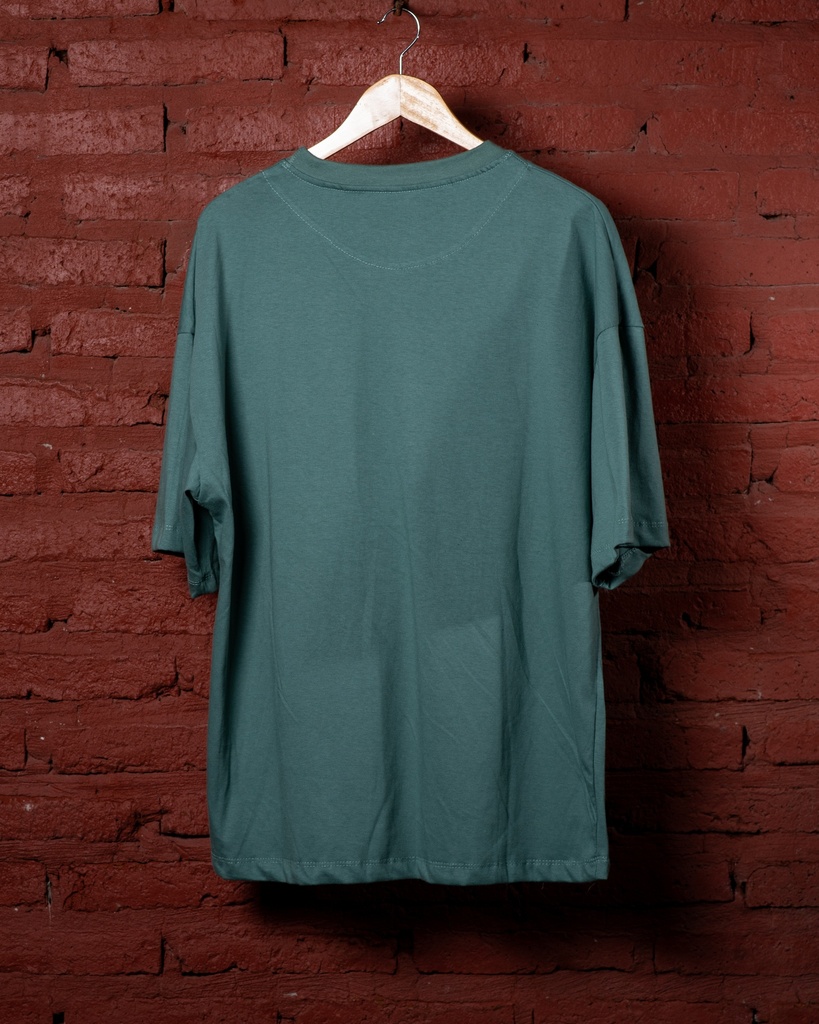 Remera Oversize Clean Verde Petroleo