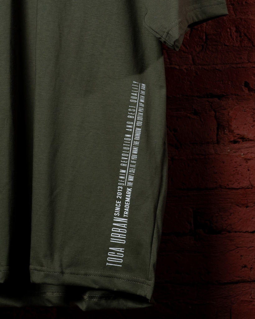 Remera Oversize Do Not Disturbe Verde