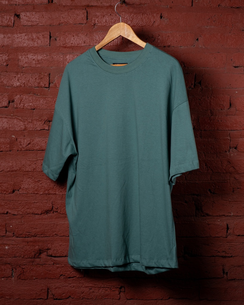 Remera Oversize Clean Verde Petroleo